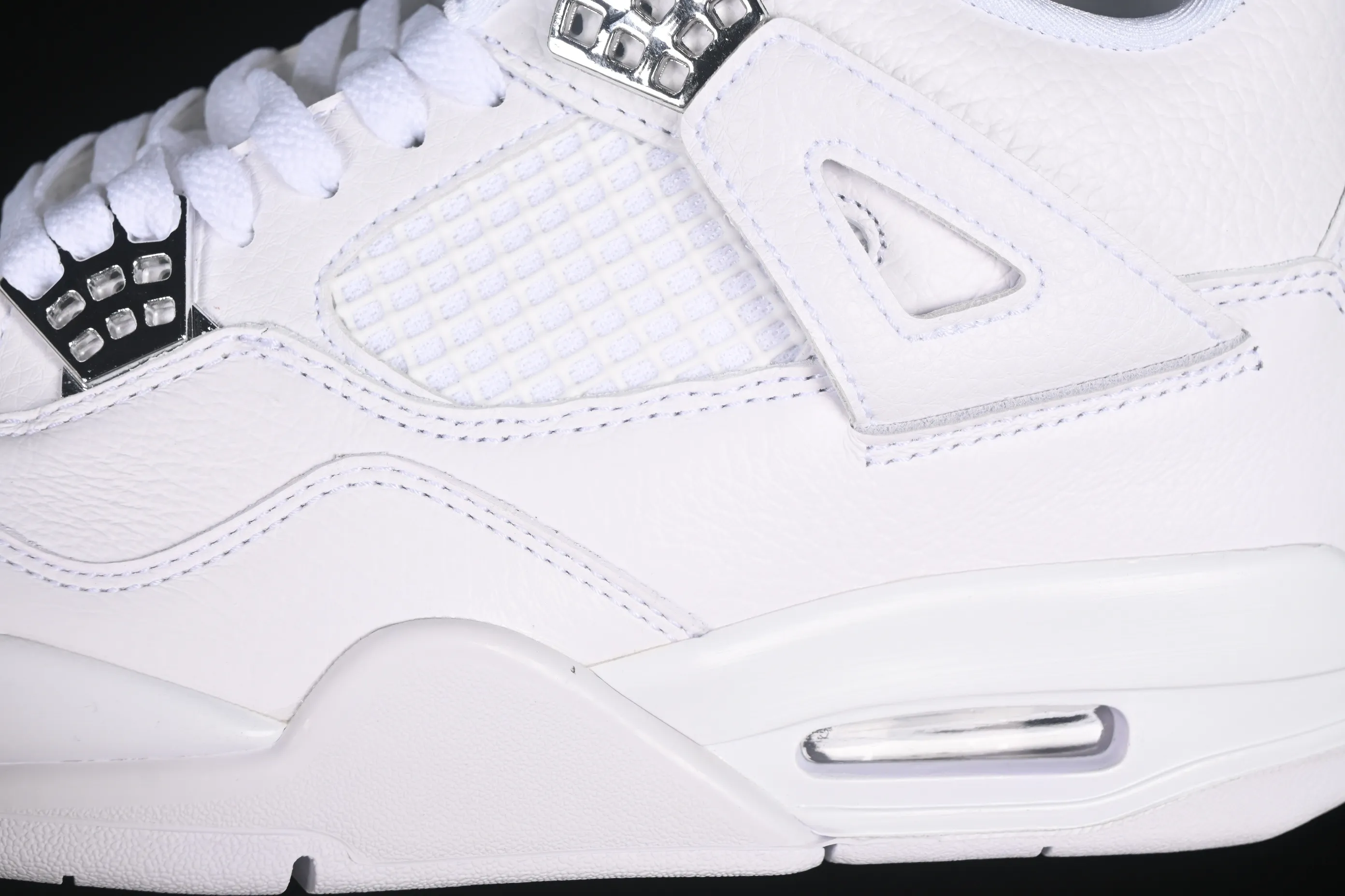 All categories Air Jordan Jordan series basketball shoes Air Jordan 4 Air Jordan 4 Retro "PureMoney" AJ4 Joe 4 White Cat First layer leather 308497-100